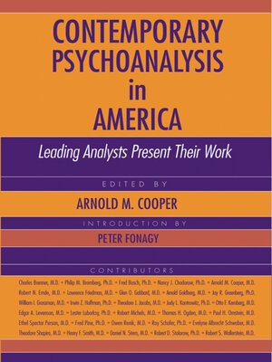 cover image of Contemporary Psychoanalysis in America